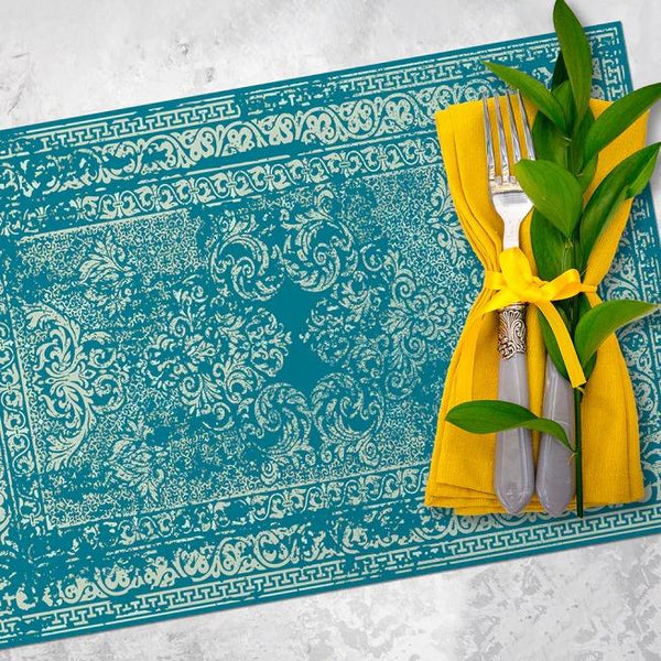 A&A Story | Placemat | Turquoise Carpet | Kitchen Art