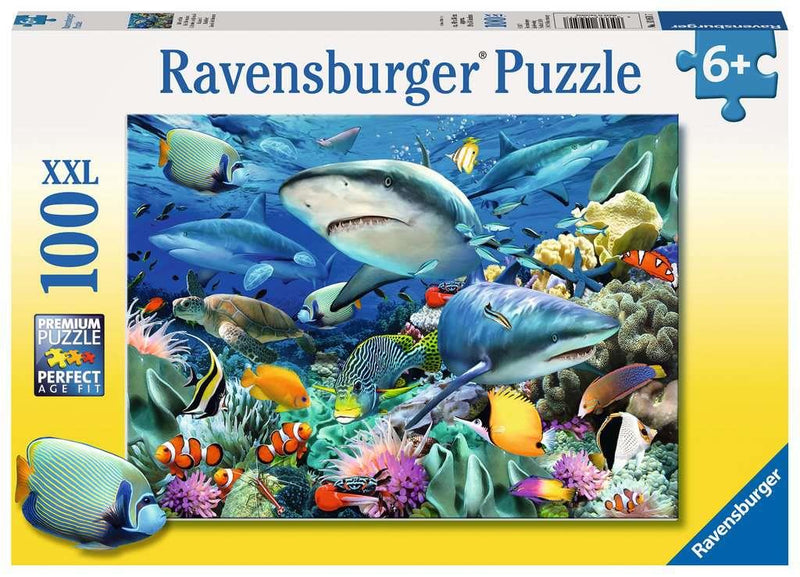 Ravensburger 100 Piece Puzzle | Shark Reef | Wrapt