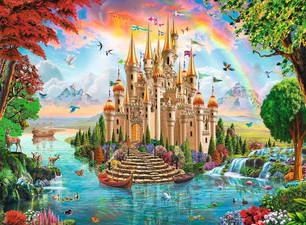 Ravensburger 100 Pc Puzzle | Rainbow Castle | Wrapt