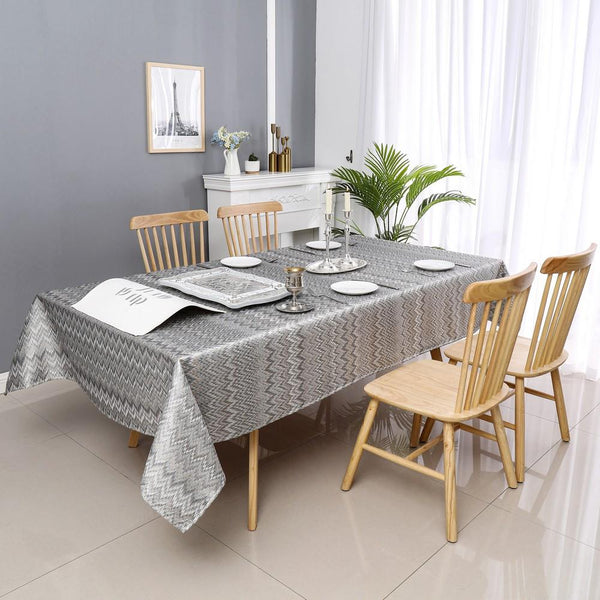 Jacquard Tablecloth | Light Zigzag