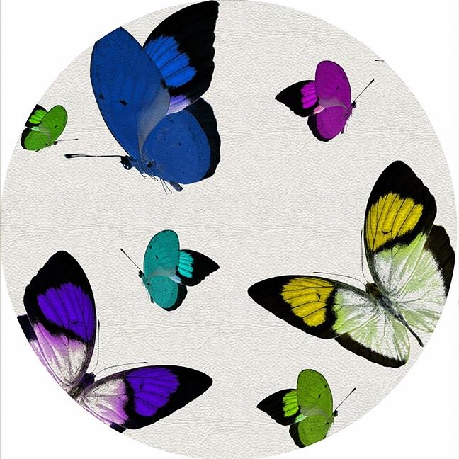 Nicolette Mayer Round Placemat | Butterflies | Wrapt