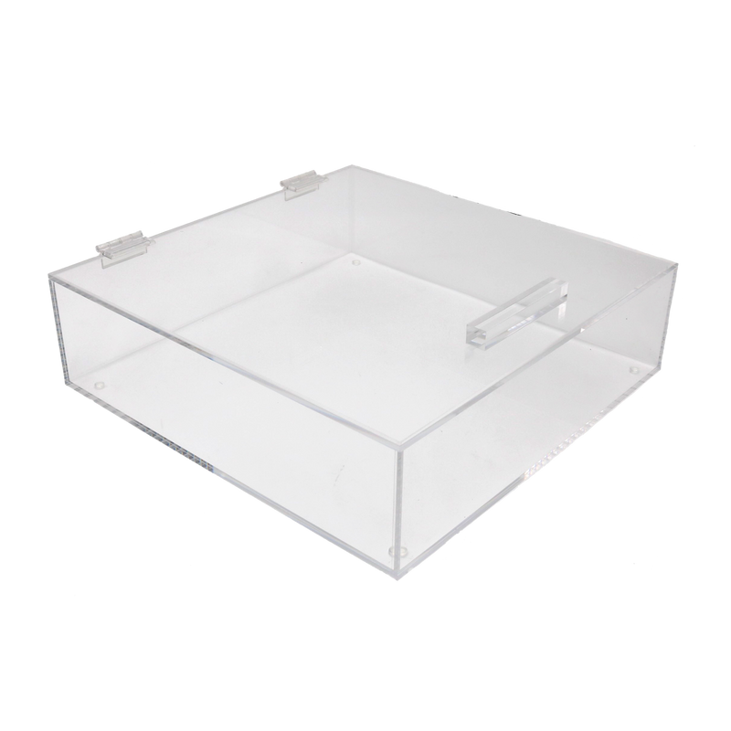 Square Matzah Box | Clear Acrylic | Kitchen Art | Wrapt