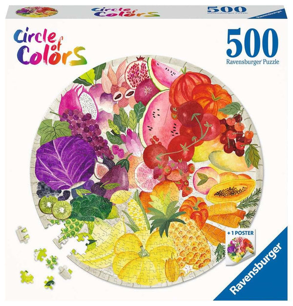 Ravensburger Circle Puzzle | Fruits & Vegetables |Wrapt