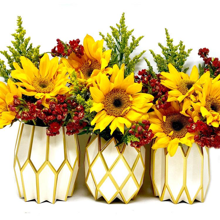 Lucy Grymes Vase Wrap Set | Gold Pearl | Wrapt