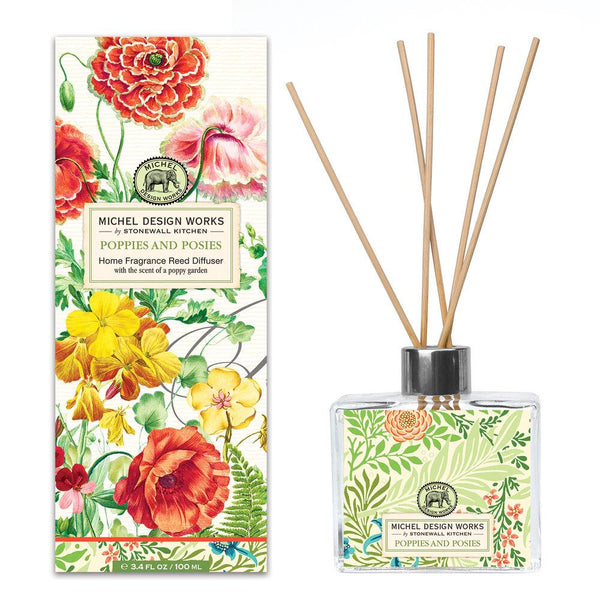 Michel Design Reed Diffuser | Poppies & Posies | Wrapt