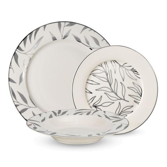 Platine Olive Leaves Dinnerset for 6 | Kitchen Art 