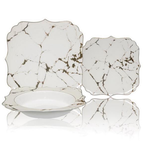 Cream Marble Dinnerset for 6 | Kitchen Art | Wrapt